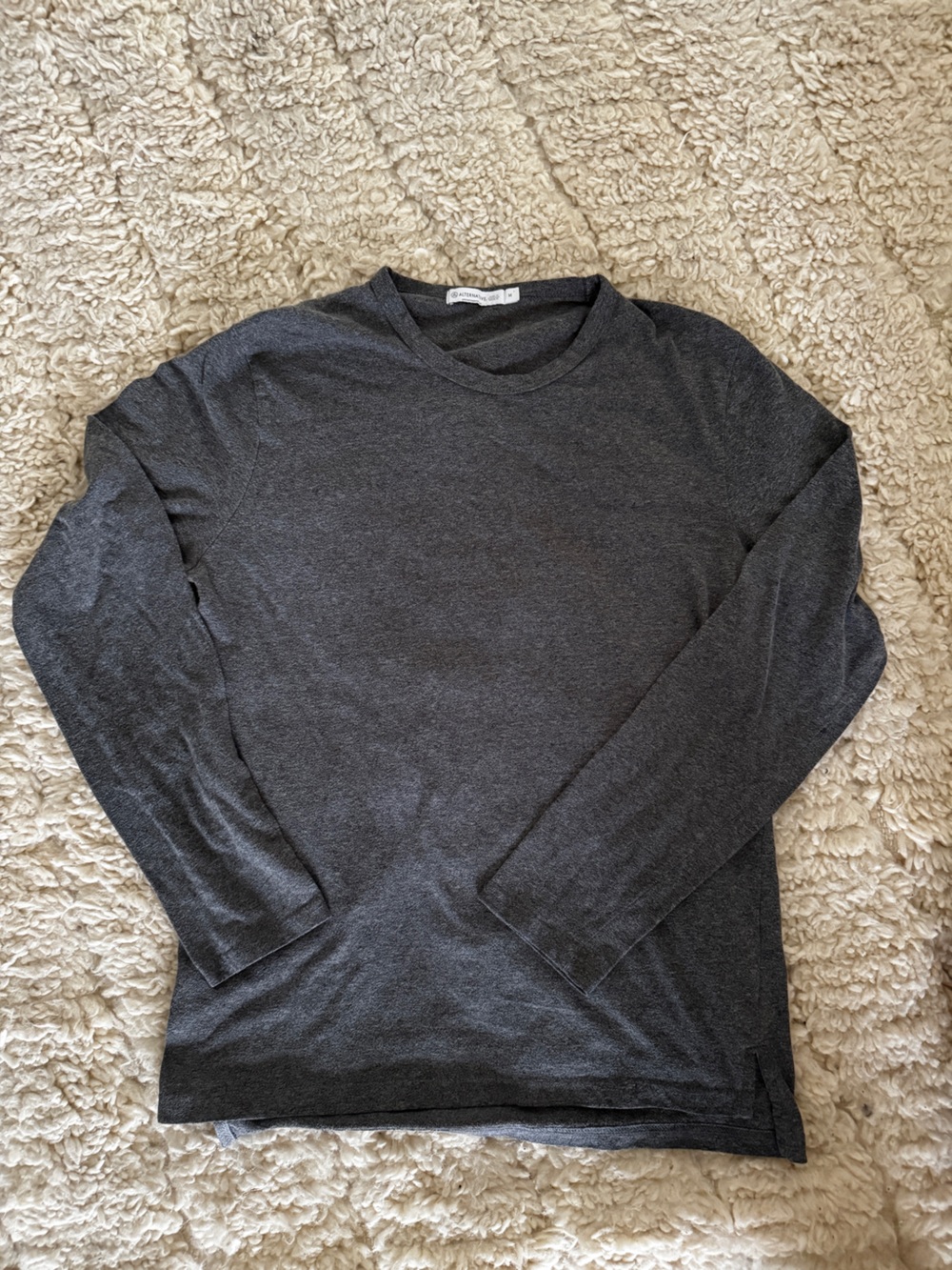 Alternative Dark Gray Crewneck Sweater for Men